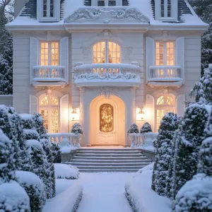Winter Wonderland: A Snowy Dream House