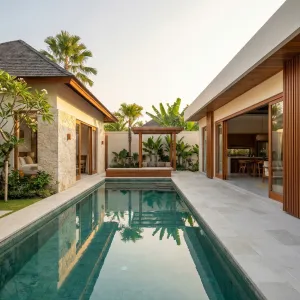 Garden Pavilion Lap Pool Refuge