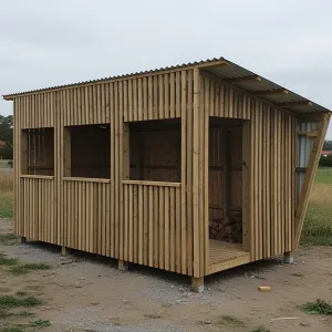 Log Lounge: A Rustic Retreat