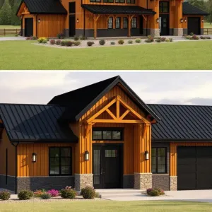 Modern Barn Living with Workshop Delight