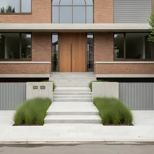 Arched Brick Modernist Residence