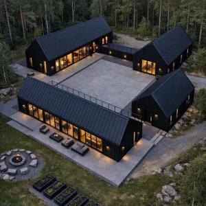 Forest-Encircled Onyx Nordic Compound