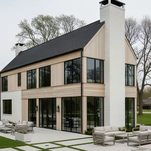 Scandinavian Masterpiece: Glassy Gables and Timber Tales