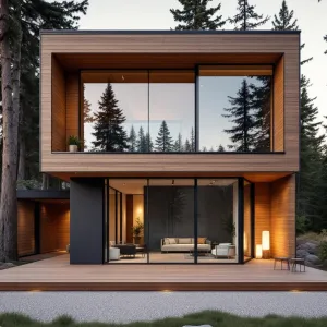 Glass Haven Amidst the Pines