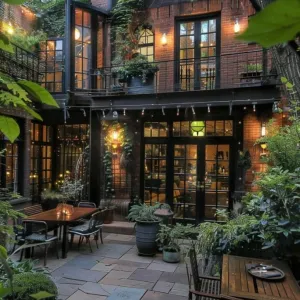 Art Deco Front, Industrial Chic Back