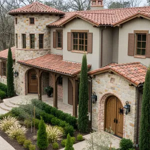 Tuscan Gem with Brick and Charm