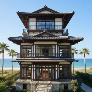 Ocean Breeze Pagoda: A Japanese Fusion Delight