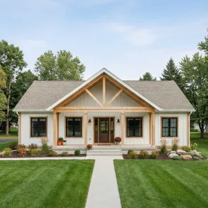 Straight Path Porch Gable Farmstead