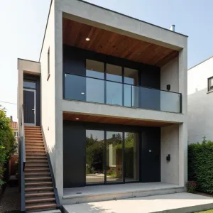 Contemporary Retreat with Angular Edges