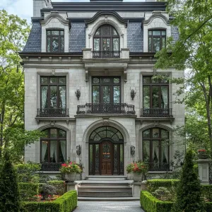 Captivating Mansion With Stone-Clad Splendor