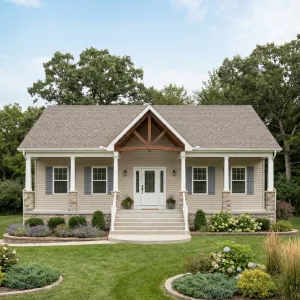 Classic Porch Gable Garden Landing