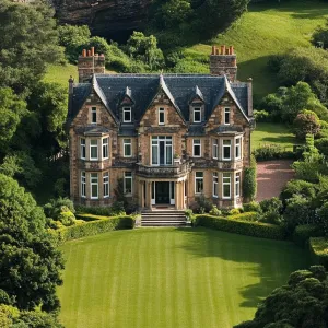 Ancestral Manor With Verdant Carpet