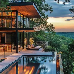 Glass-walled Modern Minimalism