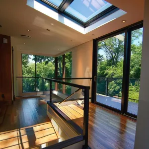 Skylight-clad A-frame for Stargazing