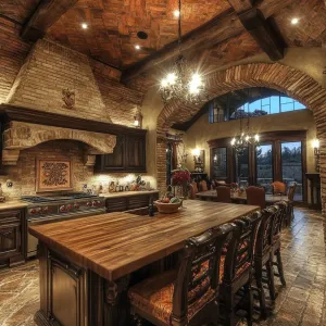 Inside a Cozy Tuscan Kitchen