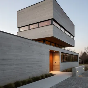 Stacked Concrete Bands Residence