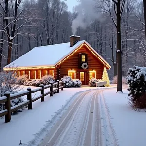 Frosty Fireside Oasis