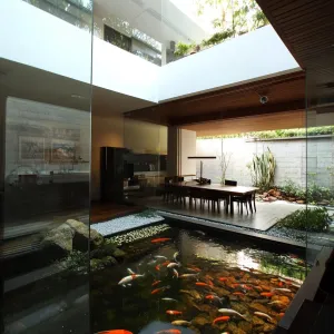 Indoor Koi Pond Atrium