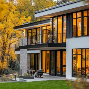 Modern Mountain Glass House