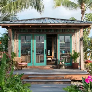 Sunlit Shack in the Leafy Oasis