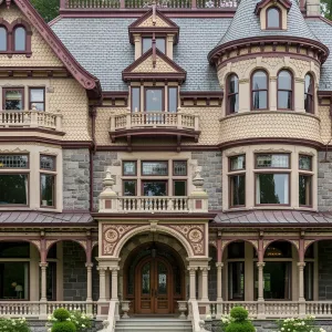 Stately Victorian Manor with Towering Turret