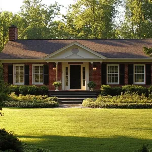 Brick Ranch Oasis: Sunlit Serenity