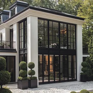 Modern Sophisticate with a Glassy Touch