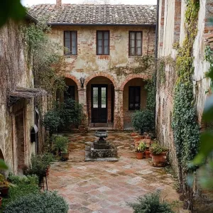 Charming Tuscan Courtyard: A Piece of Italy