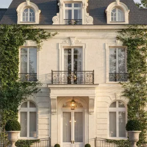 Petite Parisian Manor Facade