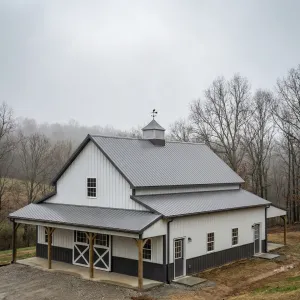Steel-Crested Porch Barnhome