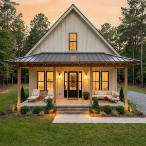 Sunset Lantern Porch Barndo