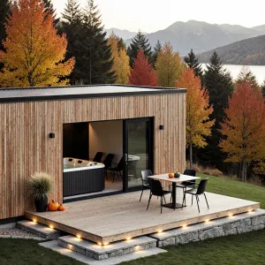 Contemporary Woodland Haven With a Twist of Autumn