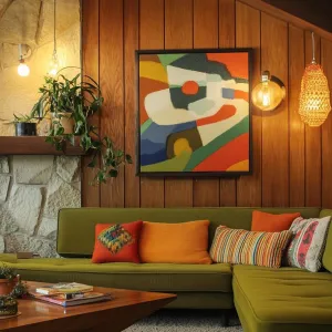 Retro Rhythm: Colorful Comfort