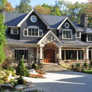 A Suburban Castle with Shingle Chic