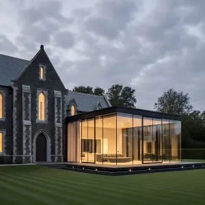 Gothic Meets Glass Pavilion
