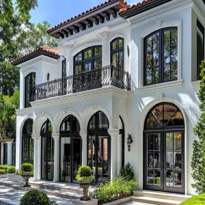 Sunlit Arches and Greenery
