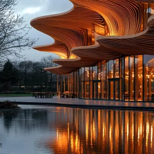 Fiery Waves of Architectural Wonder