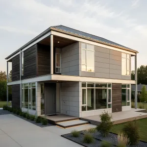 Linear Steel Courtyard Box