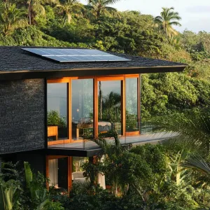 Black Shingles With Black Solar Panels
