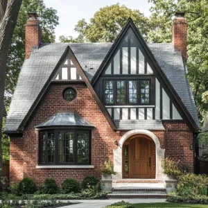 Tudor Tranquil: Brick Bliss and Gabled Grins