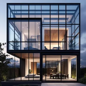 Illuminated Glass Cube: A Reflection Odyssey