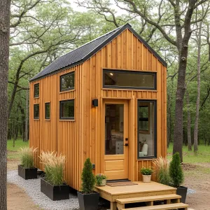 Tiny Tranquility with Timber Tones