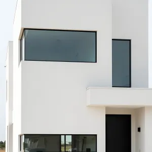 A Modern Contrast Symphony: Black Frames in White Harmony