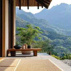Meditation Corner With Tatami Mats
