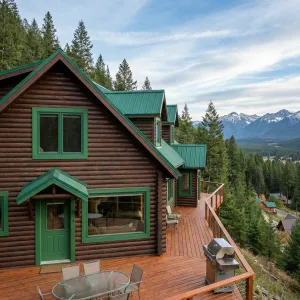 Ridgeview Log Cabin With Panorama Deck