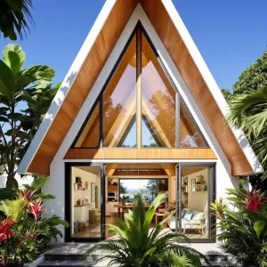 A-Frame Delight in Lush Tropics