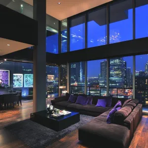 City Lights Lounge: A Penthouse Panorama
