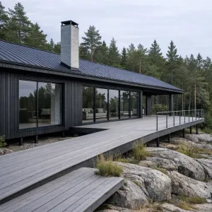 Forestside Charred-Wood Horizon Cabin