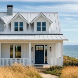 Preview of Coastal Charm with a Blue-Hued Doorstep