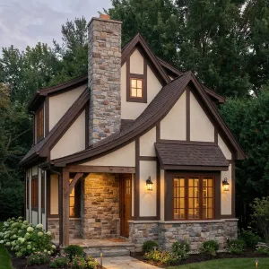 Twilight Gabled Hearthside Cottage